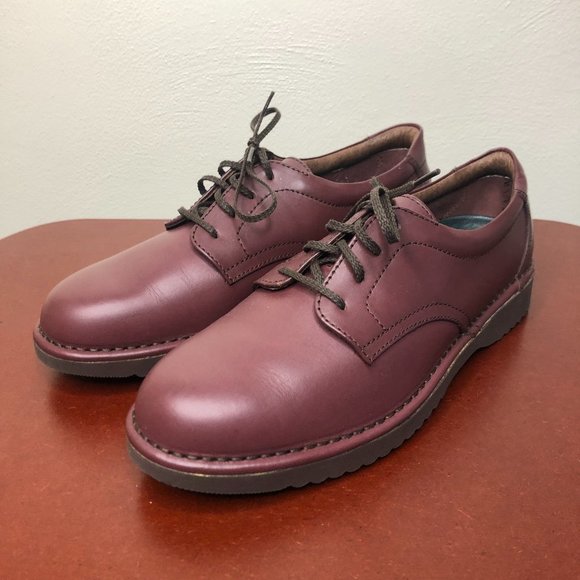 Rockport Other - Rockport Vibram Morflex Cherry Brown NWOT Leather Men's Shoes Size 9W